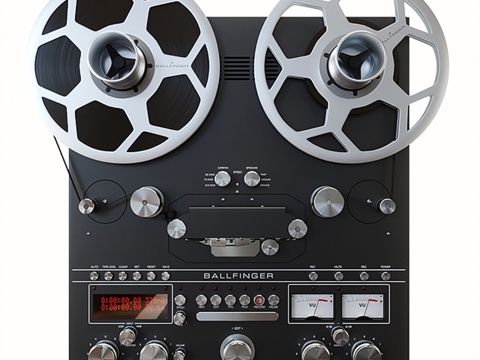  Reel Ballfinger M 063 磁带录音机3d模型 