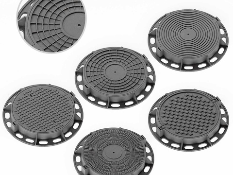  下水道井盖3d模型 