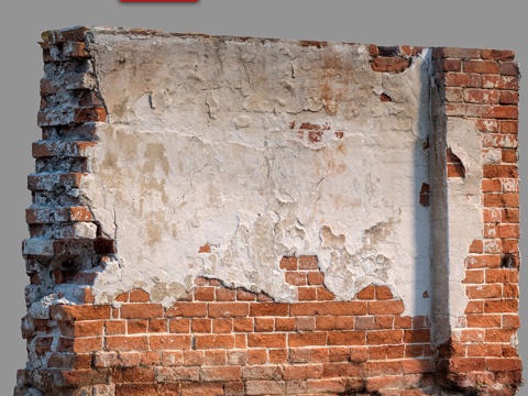  砖墙破坏 613d模型 