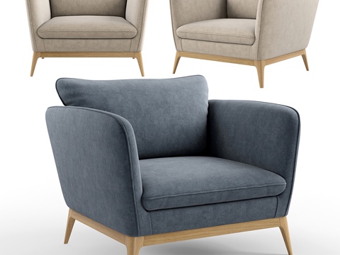  La Redoute. AM.PM詹姆斯扶手椅3d模型 