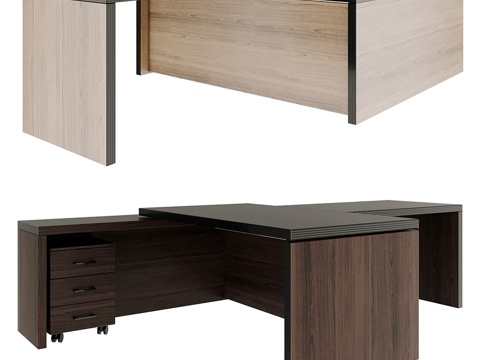  Torr行政办公桌3d模型 