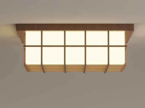 新中式吸顶灯 客厅吸顶灯su模型