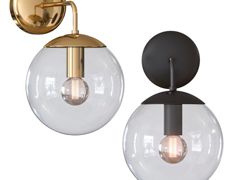  NV Gallery 林登壁灯3d模型 