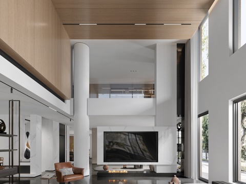  别墅样板间 最新全套施工图 效果图合集cad施工图 