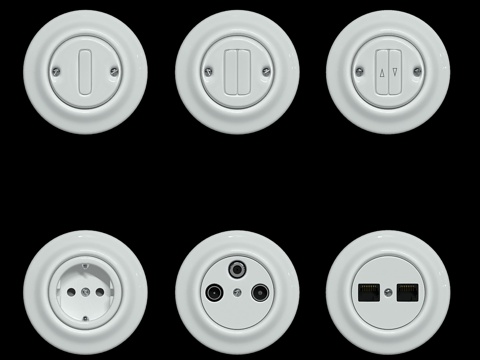  ABB Decento开关系列3d模型 