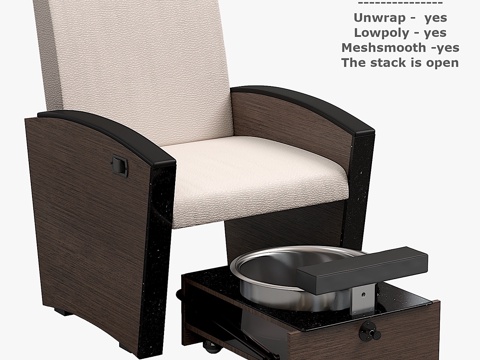  MYSTIA美甲椅3d模型 