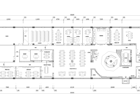  1180平科技办公室 最新全套施工图 效果图合集cad施工图 