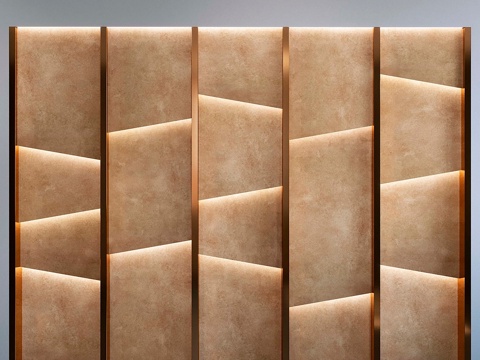  墙板 护墙板3d模型 