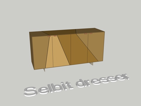 DResser边柜 餐边柜su模型