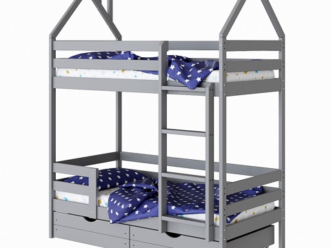  ECO儿童双层床3d模型 