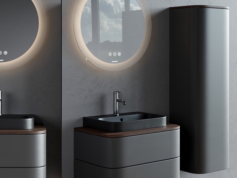  Duravit Happy D.2 Plus 洗手台柜3d模型 