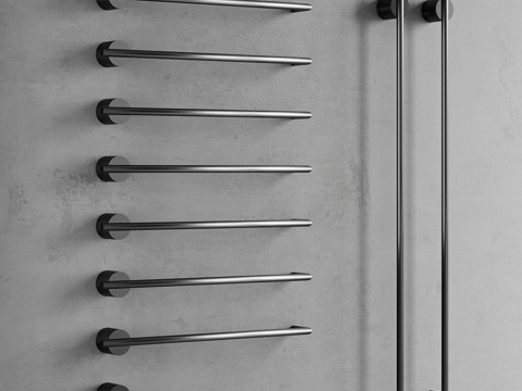  Equilibrio毛巾烘干架（黑钻款）3d模型 