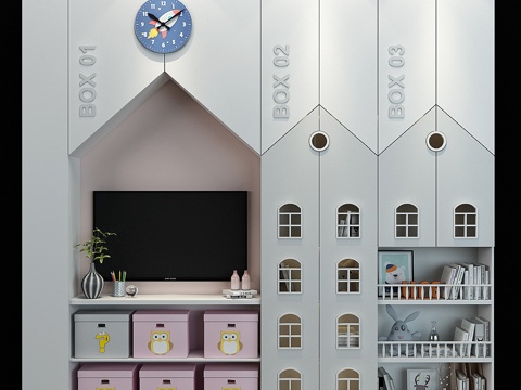  儿童家具 0543d模型 