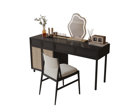  现代梳妆台3d模型 