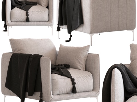  自由安德烈扶手椅3d模型 