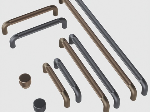  OM家具把手系列 - 精致款3d模型 