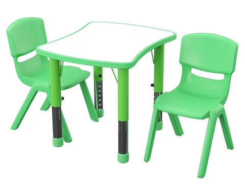  矩形活动桌3d模型 