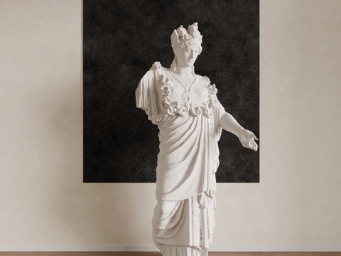 法式雕塑 摆件su模型