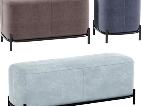  Pouf pawai套装3d模型 