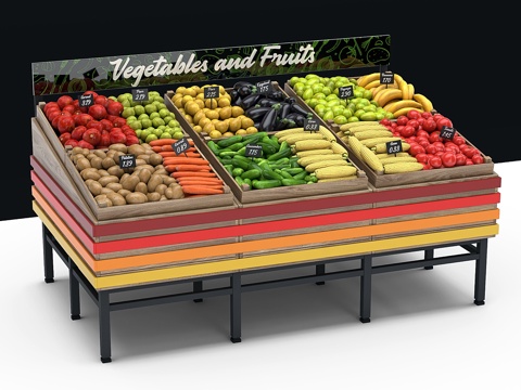  蔬菜分解图23d模型 