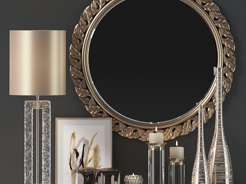  装饰套装93d模型 