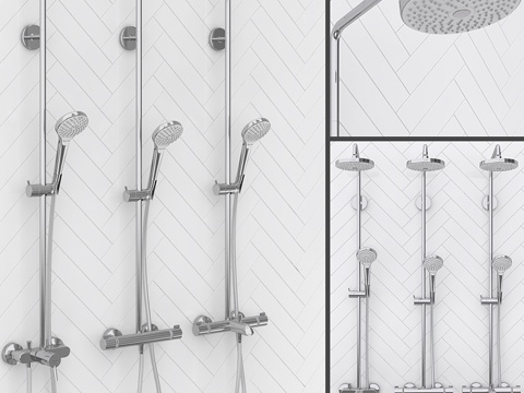  汉斯格雅淋浴系统 Croma Select S 1803d模型 