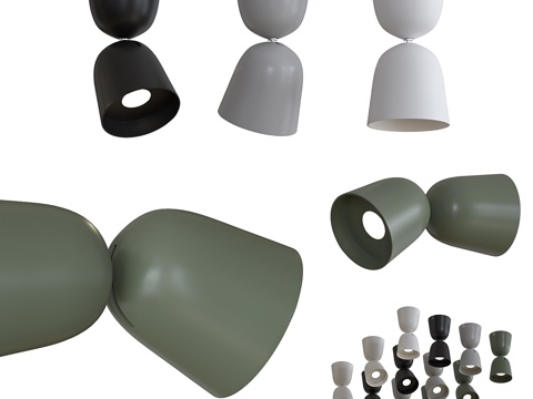  Zero Convex 天花板灯3d模型 