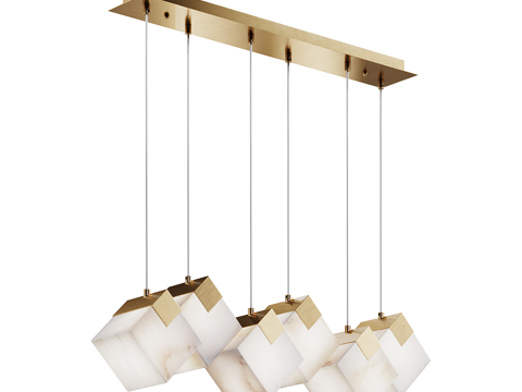  现代简约吊灯 吊灯 简约吊灯 餐厅吊灯 玻璃吊灯 灯3d模型 