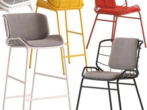  Traba Met Skin 凳与椅3d模型 