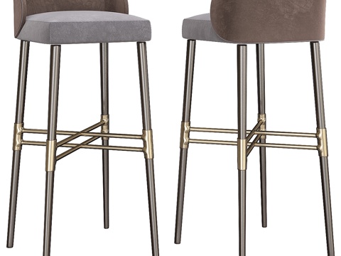  吧凳 - Minotti3d模型 