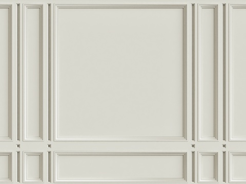  墙面装饰线条3d模型 