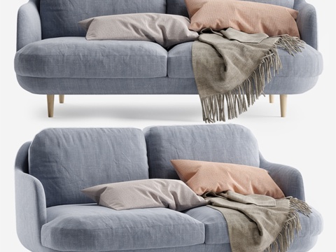 Fritz Hansen Lune 双人沙发3d模型 