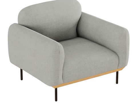  Uriel扶手椅3d模型 