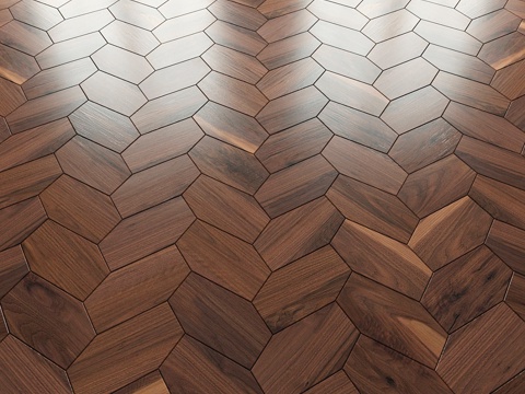  金叶拼花地板，Arte Brotto3d模型 