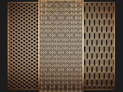  装饰隔断3d模型 