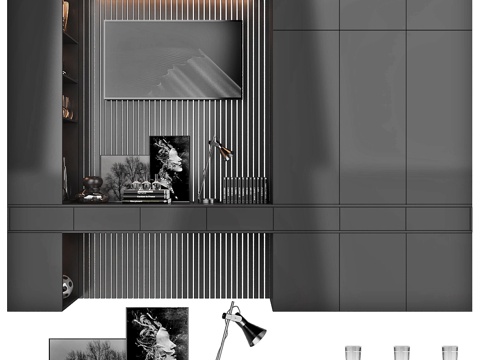  家具组合53d模型 