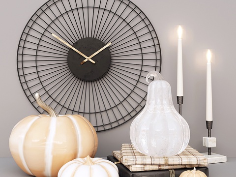  南瓜装饰套装013d模型 