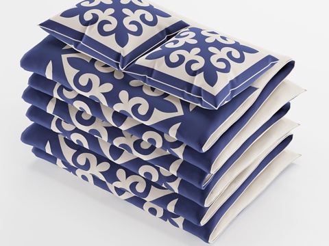  枕头与躯体3d模型 