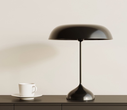  现代意式台灯 金属台灯3d模型 