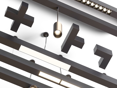  模块化照明系统 Novotech Ratio3d模型 