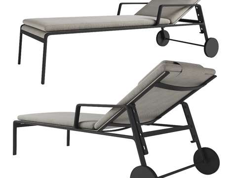  Kettal Park Life 躺椅 11600 靠垫3d模型 