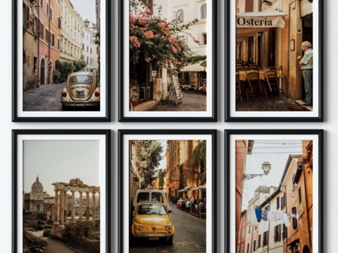  海报 - 罗马3d模型 