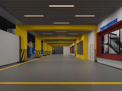  工厂生产基地展品3d模型 