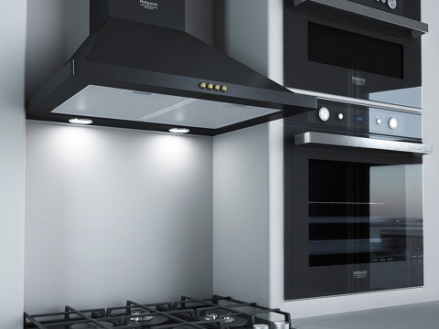  Ariston 2系列厨房电器3d模型 