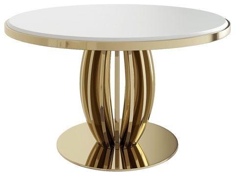  Roberto Cavalli南瓜白金餐桌3d模型 