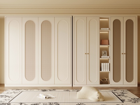 法式衣柜su模型