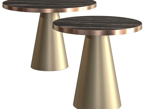  卡特兰意大利土星陶瓷小餐桌3d模型 