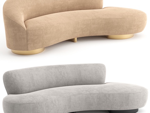  Vladimir Kagan设计的迷你沙发3d模型 