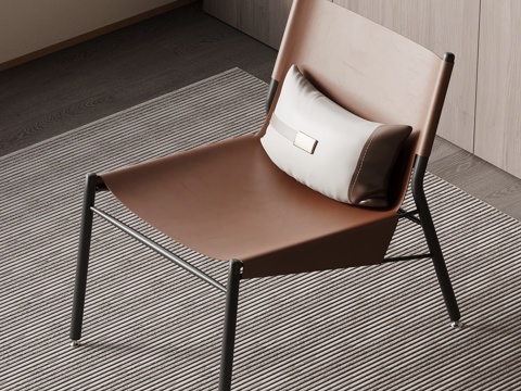  现代意式休闲椅3d模型 