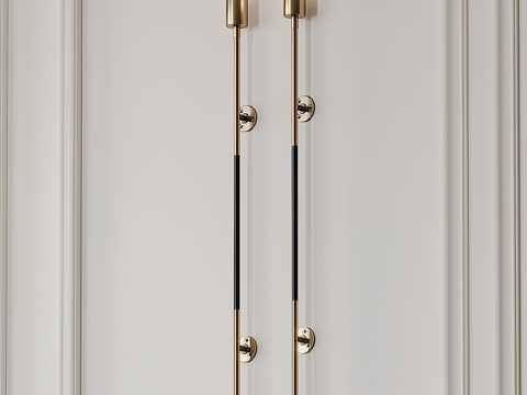  凯蒂·斯凯尔顿设计的皮革包裹线性壁灯3d模型 